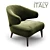 Minotti Aston Armchair in Olive 3D model small image 2