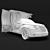 Cinderella Dream: Elegant Wedding Limousine 3D model small image 3