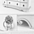 Elegant Villa Medici Dresser: L-1733mm, W-562mm, H-1016mm 3D model small image 3