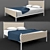 Title: Suede Woven Queen Bed 3D model small image 1