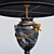 Elegant Ram Head Table Lamp 3D model small image 2