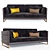 Contemporary Comfort: Smania Caesar Sofa 3D model small image 1