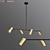 Obie Diner Pendant: Stylish Brass and Glass Lighting 3D model small image 1