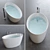 Luxury Freestanding Oval Lake Bathtub 3D model small image 1