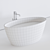 Luxury Freestanding Oval Lake Bathtub 3D model small image 3