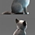 Adorable Young Cat Model 3D model small image 3