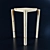 Elegant Wood Chair | Enhanced with 3D Texture 3D model small image 1