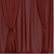 Gray Satin Blind with Copper Accents 3D model small image 3