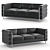 Zuo Fortress Sofa: Modern Comfort 3D model small image 1