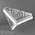 Title: Sleek Tri-Segment Pendant Light 3D model small image 1
