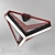 Versatile Triple-Segmented Pendant Light 3D model small image 1