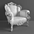 Modern Proust Armchair: Designed by Alessandro Mendini 3D model small image 2