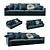 Modern Ash Sofa: Eilersen Elegance 3D model small image 1