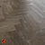 Grusha Wood Tile: Textured Brown Floor Option 3D model small image 1