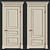 Elegant Classic Interior Doors 3D model small image 1
