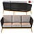 Costa Rica Anthracite Gray Woven Cord Sofa 3D model small image 1
