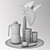 Copper Organic Dinnerware 3D model small image 2