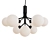 APIALES 9 Opal & Brass Chandelier 3D model small image 2