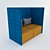 Title: Elegant High Back Sofa 3D model small image 1