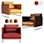 Saba Livingston Velvet Armchair 3D model small image 2