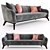 Elegant Saboteur Sofa: Luxury at its Finest 3D model small image 1