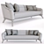 Elegant Saboteur Sofa: Luxury at its Finest 3D model small image 3