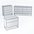 Oxford Black Chest, Dresser, File Cabinet: Modernize Your Storage 3D model small image 3