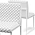 Quilted Cognac Lancaster Dining Chair: Elegant and Comfortable 3D model small image 3