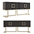 Elegant Rosewood Buffet - Neiman Marcus 3D model small image 1