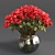 Elegant Red Rose Bouquet 3D model small image 1
