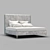 Luxury Silver Velvet Bed - Fratelli Barri Rimini 3D model small image 2