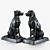 Title: Elegant Dog Sculptures for Home Decor 3D model small image 1