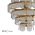 Elegant Luna Chandelier - Modern Indian Design 3D model small image 2