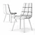 Elegant Havana Brown Leather Chair 3D model small image 2