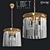 LoftDesigne 4636 Pendant Lamp: Metal and Glass, 30cm Diameter, 55cm Height 3D model small image 1