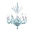 Modern Spanish Chandelier - 67cm Height, 72cm Diameter 3D model small image 1