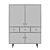 Nordic Style Wardrobe - HEKLA 3D model small image 3