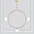 Elegant Circle Pendant Chandelier 3D model small image 1