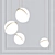 Elegant Crescent Chandelier - Lee Broom 3D model small image 1