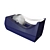 Sleek Black Tape Dispenser 3D model small image 1