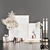 Boho Bliss: Hydrangea & Pampas Grass Decor Set 3D model small image 1
