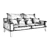 Pufetto Antonio - Stylish Sofa for Ultimate Comfort 3D model small image 2