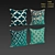 Blue and Beige Decorative Pillow Set 3D model small image 2