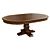 Veneered Dining Table: Modern Design 3D model small image 1