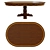 Veneered Dining Table: Modern Design 3D model small image 2