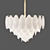 Elegant Murano Glass Chandelier: Mazzega Collection 3D model small image 1