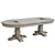 Elegant Threaded Dining Table 3D model small image 3