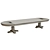 Elegant Threaded Dining Table 3D model small image 3