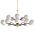 Elegant Thalia Chandelier - White Glass 3D model small image 1
