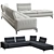 Luxury Italian Leather Sofa – Cierre / Carlton 3D model small image 1